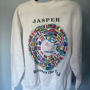 Vintage Jasper National Park Crewneck Sweatshirt